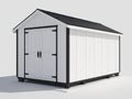 Casetta da giardino - Resina - 280 x 190 x 225 cm - Bianco-Nero - Stile contemporaneo